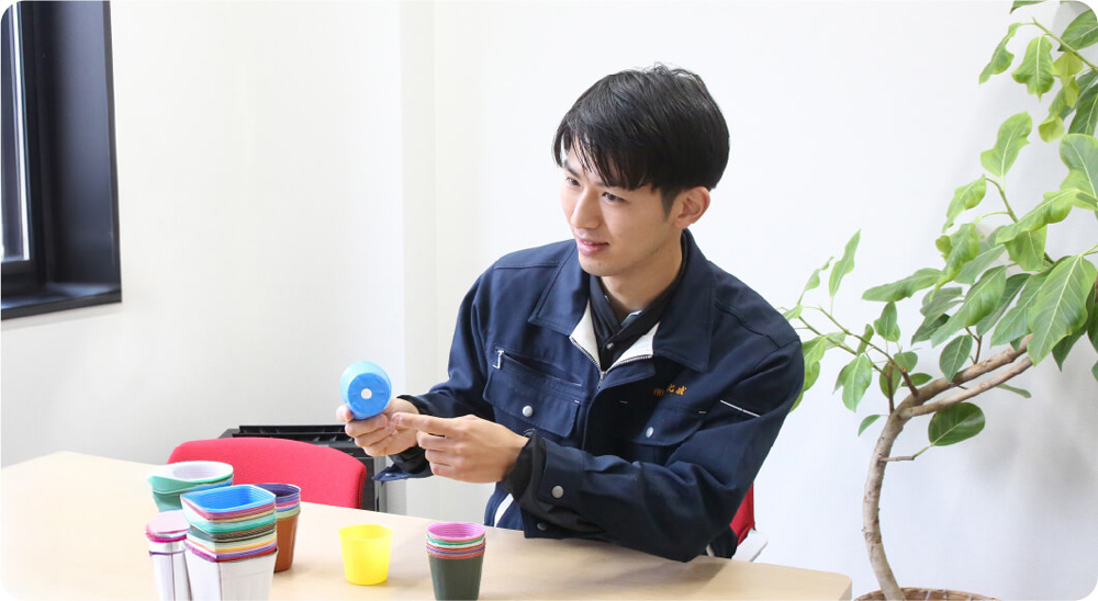 中島さんのお仕事中の様子です