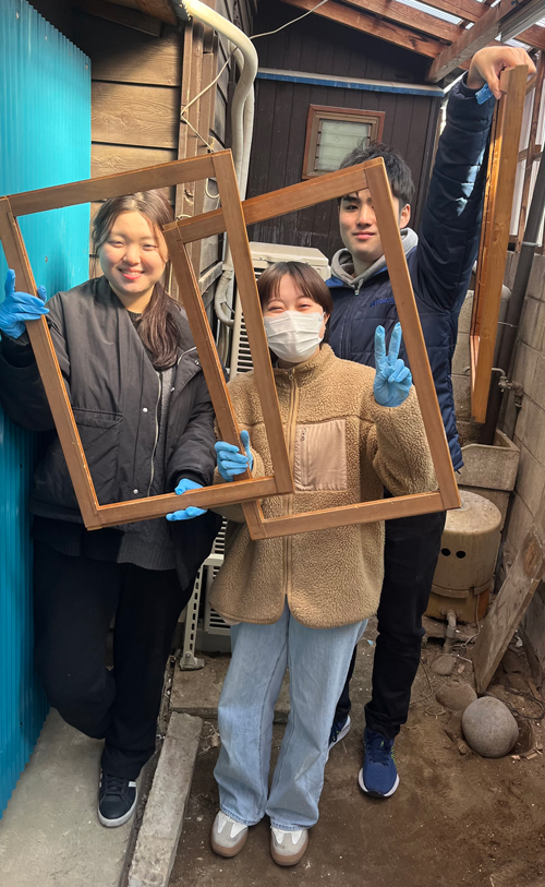 リノベーションの準備をしている様子です。