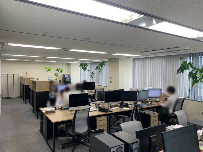 野田さんが勤務しているオフィスの一角です
